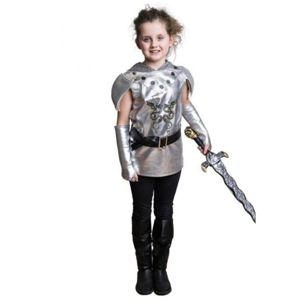 Dragon Warrior Masquerade kostume til børn Silver 128