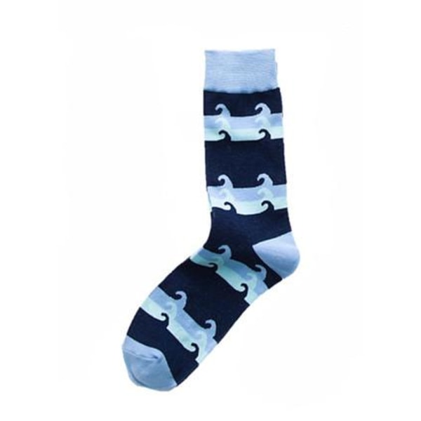 Trendiga Färgglada mönstrade strumpor sockar Multicolor one size