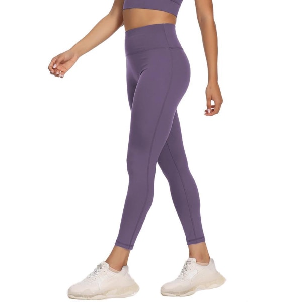 Korkeavyötäröiset leggingsit Violetti Purple M