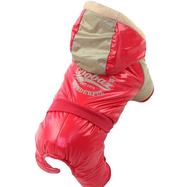 DogWinter haalarit punainen o cappucino Koiran vaatteet Red XXL