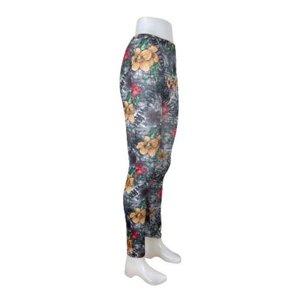 Kamouflage Leggings med Blommor multifärg one size