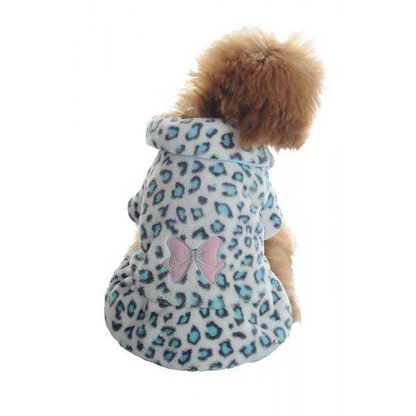 Hundjacka Blue qutity Leopardmönstrad XS Blå XS