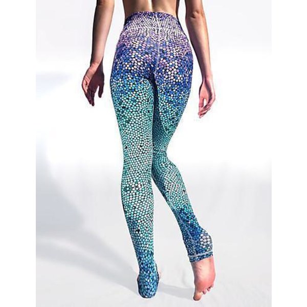 Tribal Gym Sport Yoga Fitness Leggings Pants Blue XXXXL