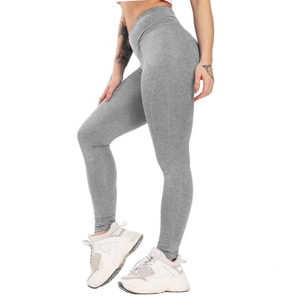 Grå trænings-leggings Grey XL