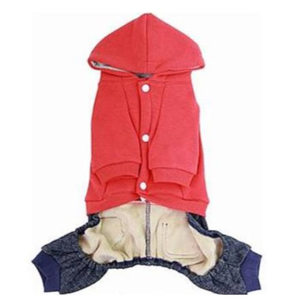 Jumpsuit Number 3 Hundoverall kläder för hunden Pink XL