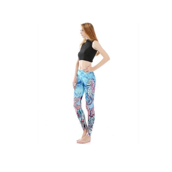 Träningstights Sjöhäst Yoga Leggings Multicolor XXXXL