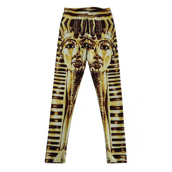 Leggings med vackert mönster multifärg M