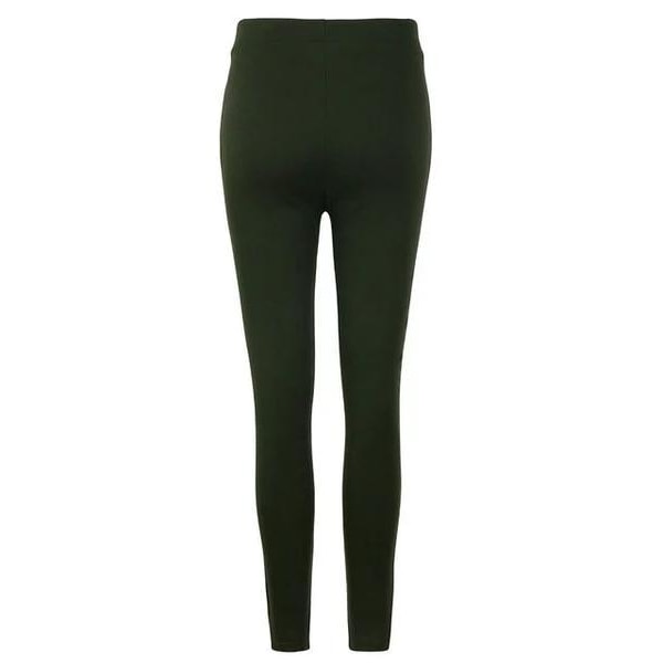 Komfortable Arme Green Stretchy bukser med lommer og mønstrede ben Green XS