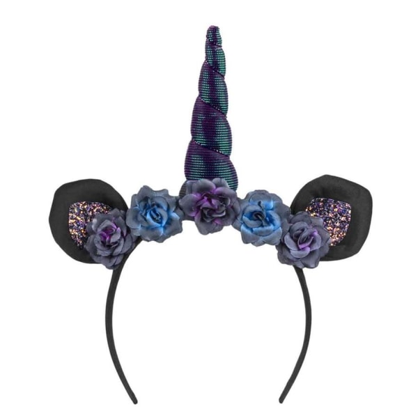 Diadem Dark Unicorn multifärg one size