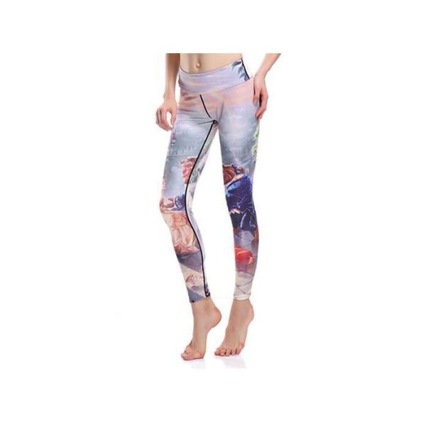 Beauty and the Beast -leggingsit MultiColor S
