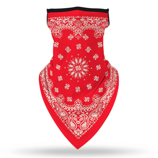 Ansiktsscarf Bandana Baklava Multifunktionsscarfs Tvättbar Red one size