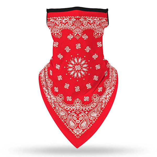Ansiktsscarf Bandana Baklava Multifunktionsscarfs Tvättbar Röd one size