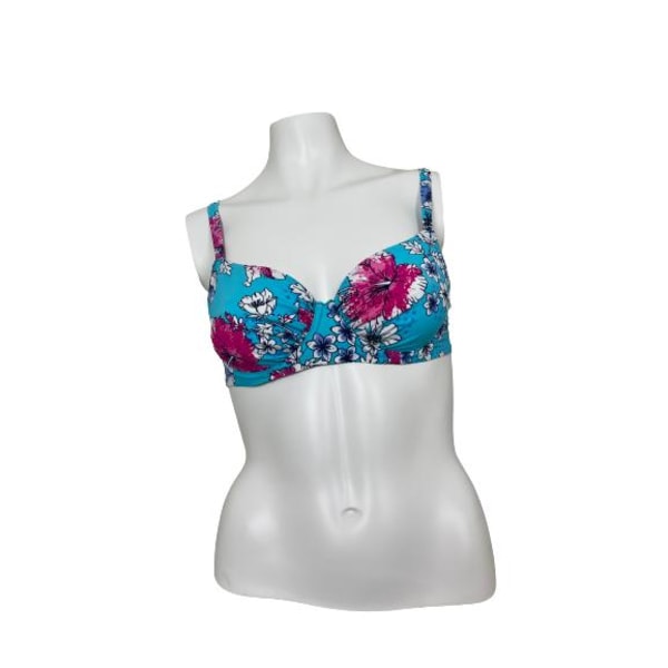 Damella Blå Tropical Blommor Bygel Bikini Bh 36B/C = 70B/C Multicolor 36B/C = 70B/C