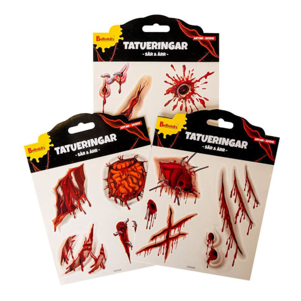 Tatuering Sår & Ärr Multicolor one size