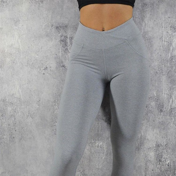 Grå trænings-leggings Grey XL