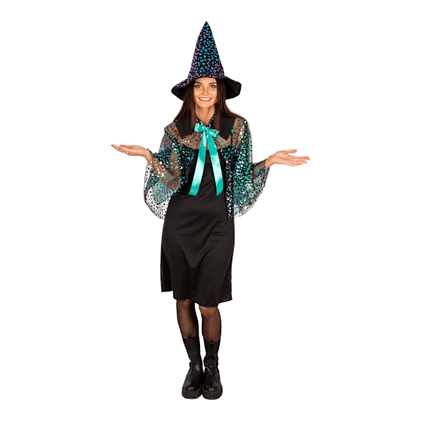 Lunar Witch Häxdräkt Maskeraddräkt Black one size