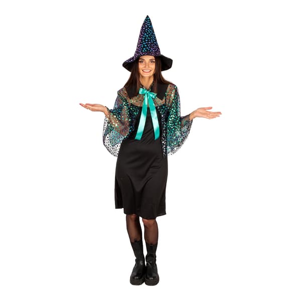 Lunar Witch Häxdräkt Maskeraddräkt Svart one size