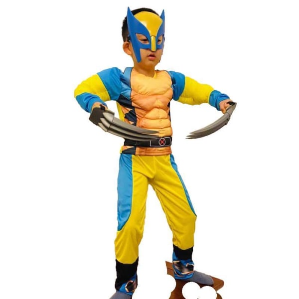 Wolverine Deluxe barn maskeraddräkt MultiColor 128