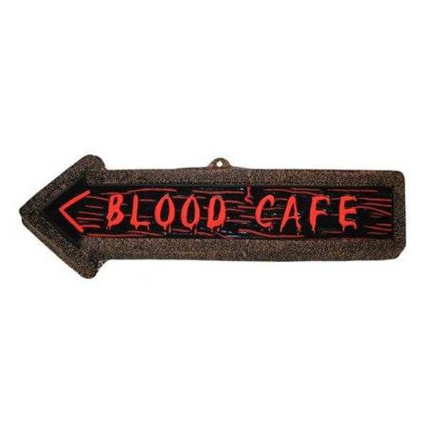 Blod cafe skylt multifärg one size