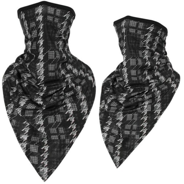 Ansiktsscarf Bandana Baklava Multifunktionsscarfs Tvättbar Black one size