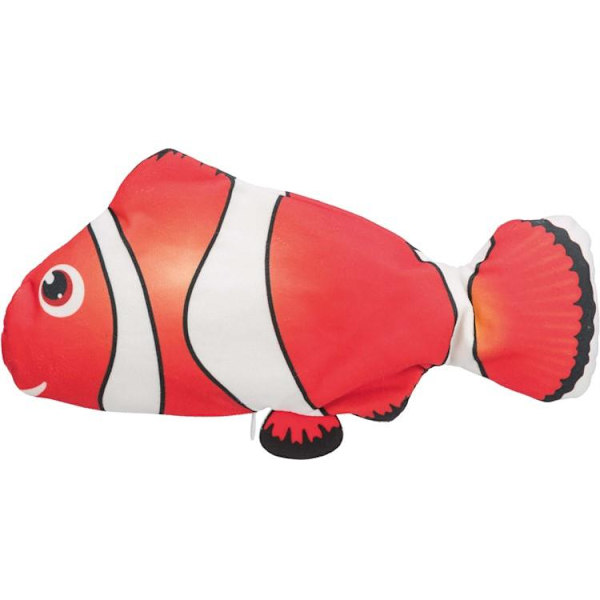 Interaktiv Katt Hund Aktivitets Leksak Sprattlande fisk Red one size