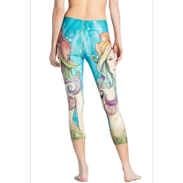 Sjöjungfru Leggings MultiColor XL