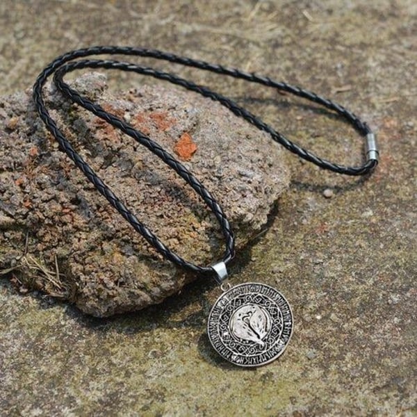 Pirate Bird Vikings Necklace Halsband Silvergrå one size