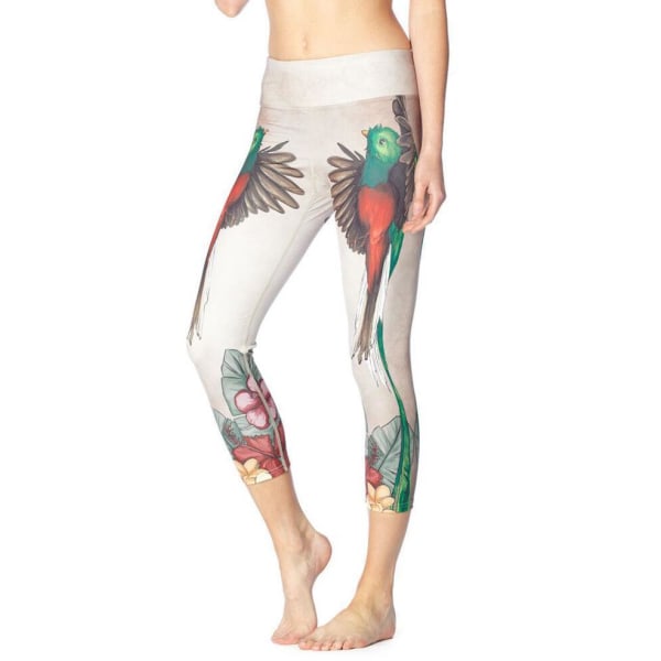 Loving Bird Yoga Capri -leggingsit Beige L