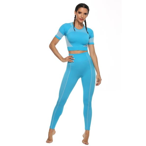 Yoga Leggings Blå Blue L