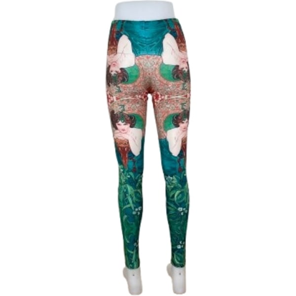 Färgglada mönstrade leggings multifärg M
