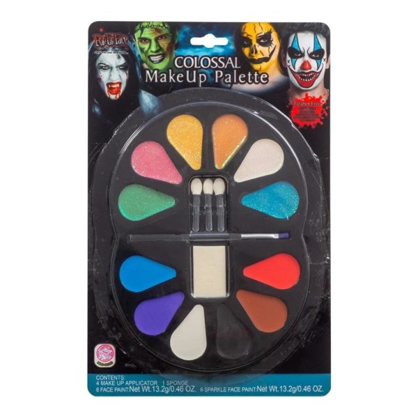 FaceOn 12 farver Make-up palette Ansigtsmaling Makeup sæt Multicolor one size