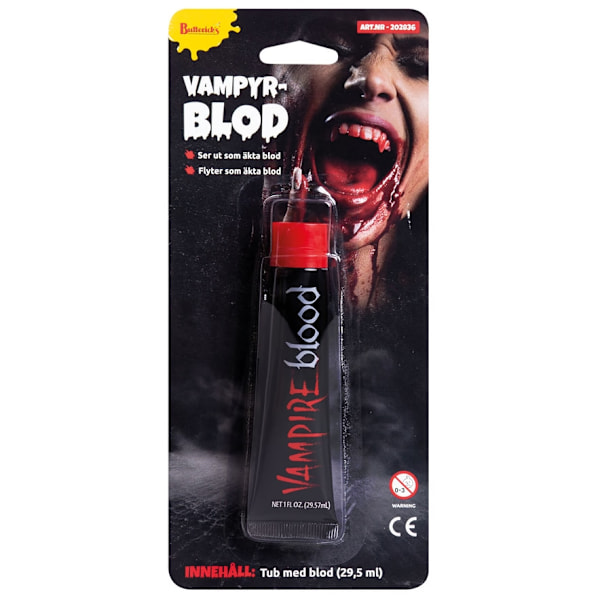 Blod i tub Halloween Smink 29,5ml Röd one size