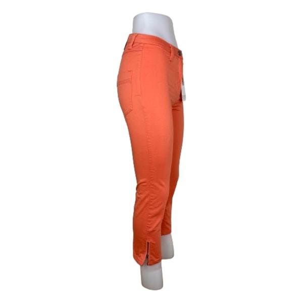 Ze-Ze Aprikos Orange Slim Fit Capri Leggings Small Orange S