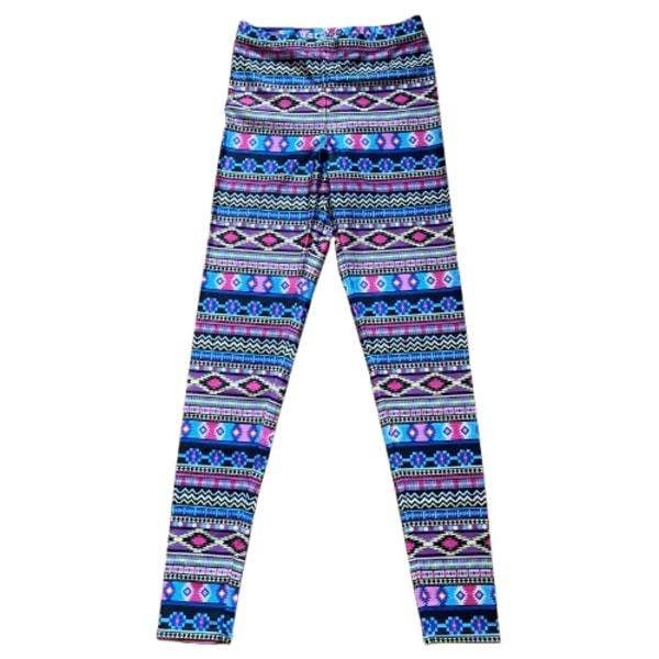 Färgglada mönstrade Leggings Multicolor