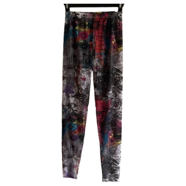 Tattoo Mönstrade Leggings Mjuka Stretch multifärg