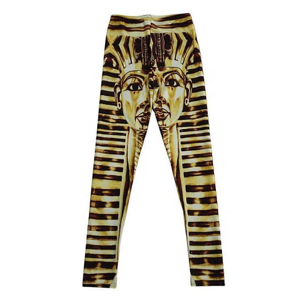 Leggings med vackert mönster multifärg M