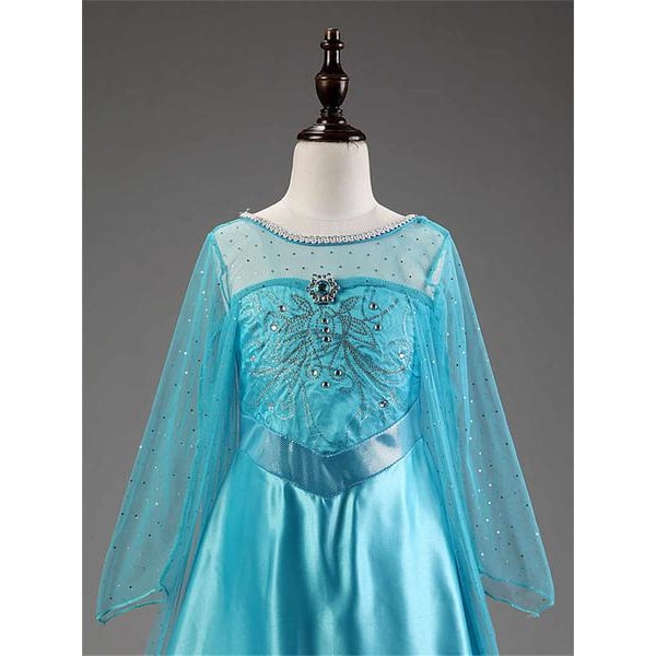 Prinsessklänning Elsa Frost Blue 110