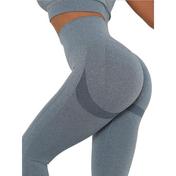 Blåa Seamless Tights Leggings Blå M