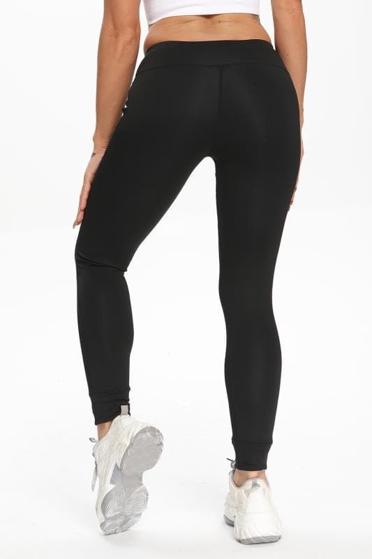 Svarta Leggings med fickor Black L