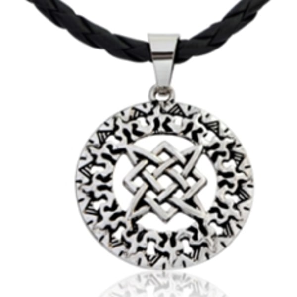Celtisk amulett Harmoni av manligt och kvinnligt ursprung Silvergrå one size