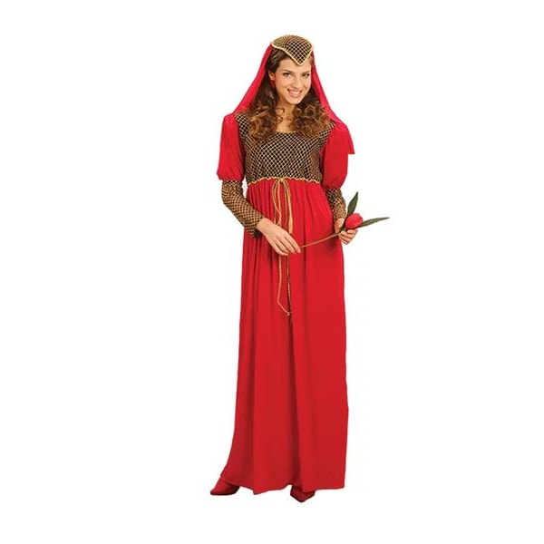 Julia Juliet maskerade kostume Red one size