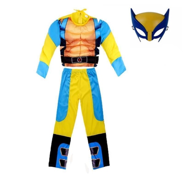 Wolverine Deluxe barn maskeraddräkt MultiColor 140