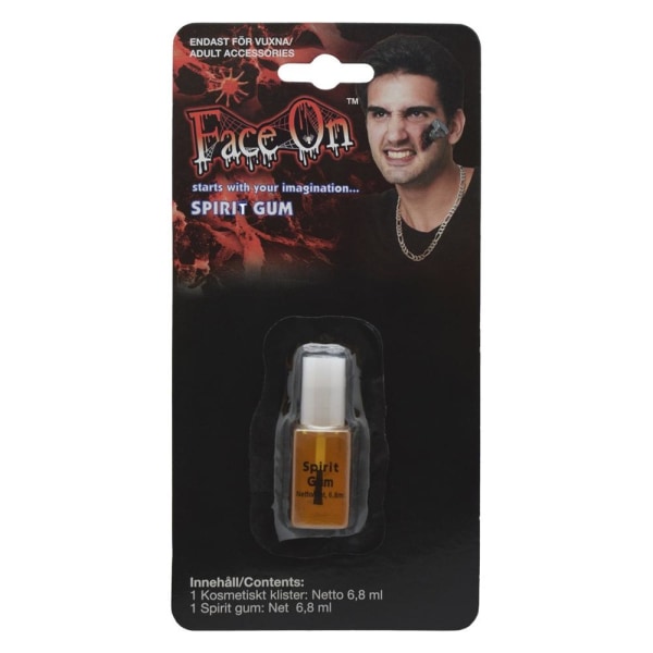 FaceOn Spirit Gum Hudlim 6,8 ml Halloween Maskerad Transparent one size