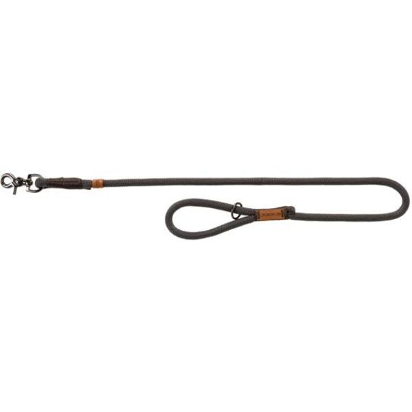 BE NORDIC koppel ,S-M: 1.00 m/ø 8 mm, mörkgrå/brun Hundkoppel Brown one size