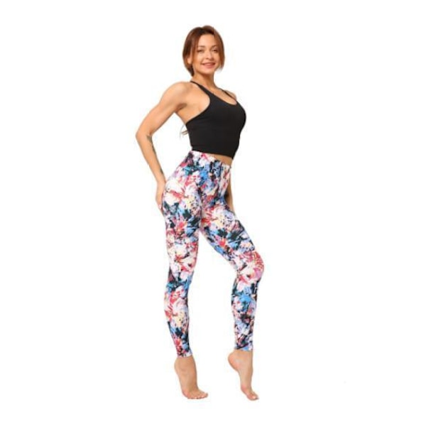 Färgglada mönstrade Leggings Multicolor