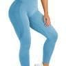 Blåa Tights Seamless Hög midja  Leggings Blue M