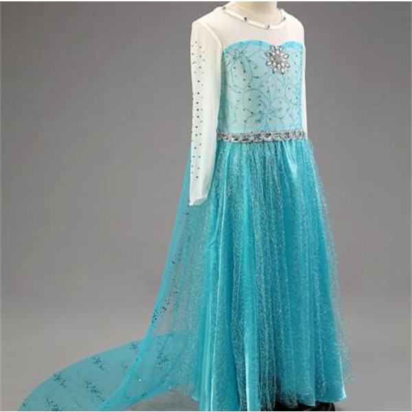 Frost Elsa Princess kjole Blue 120