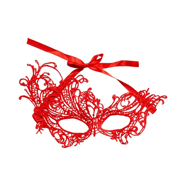 Röd Ögonmask i Spets Red one size