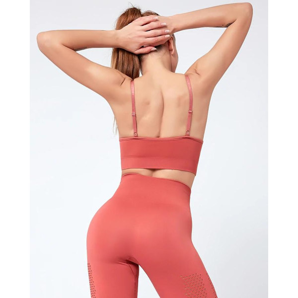 Röd Seamless Sport BH Topp Röd S