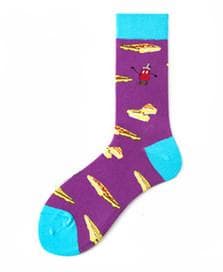 Happy Cool Socks Trendiga Färgglada mönstrade strumpor sockar 37-40 multifärg one size
